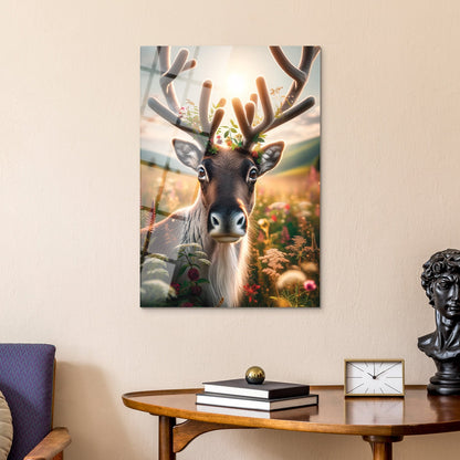 Floral Antlered Stag